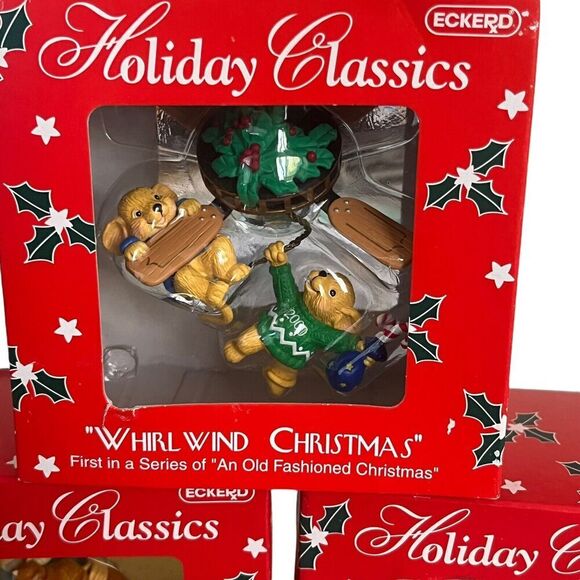 Eckerd Holiday Classics Ornaments Vintage Lot of 3 Christmas Series New in Box - Picture 2 of 10
